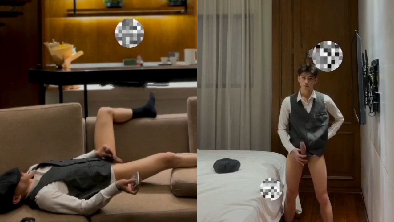 骑黑马的帅哥撸起来毫不留情