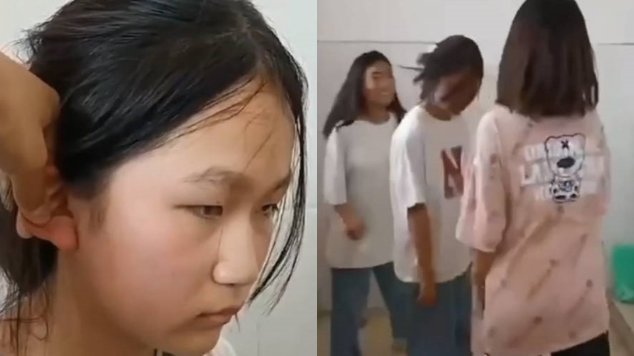 苏州湖东中学校园霸凌事件 坏女孩轮流扇耳光