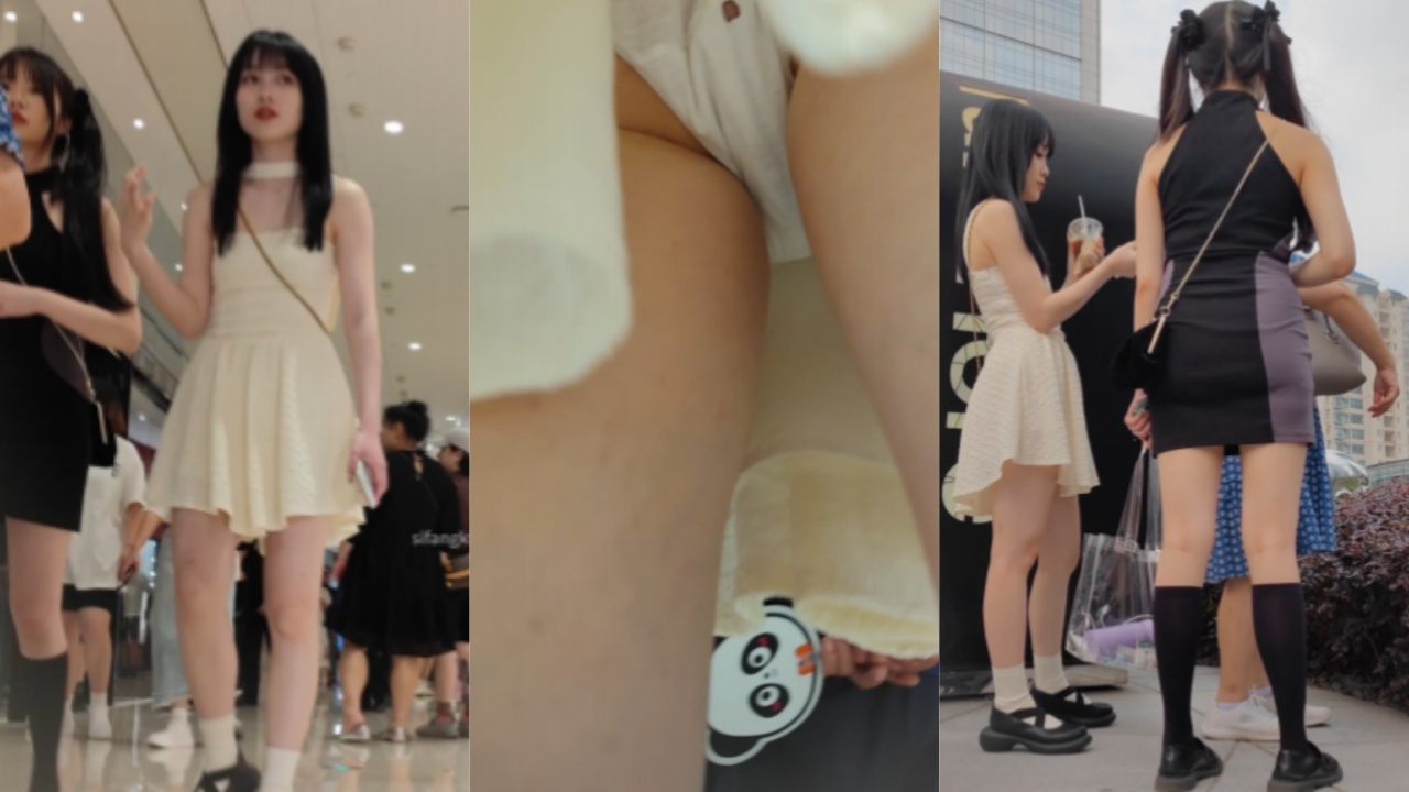 近距离高清偷拍抄底大学生周末出门逛街 这小内内上还有血 是不是处女血