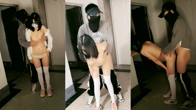 情侣体验刺激 夜晚趁着无人到外面做爱啪啪